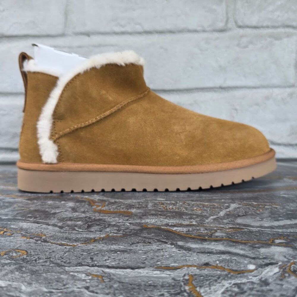 Koolaburra by UGG Koola Ultra Mini Chestnut Suede Boots 1167970 Women's Size 8